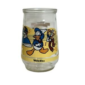 Welch's Jelly Glass Disney Melody Time Donald Duck #6 Friendship Music